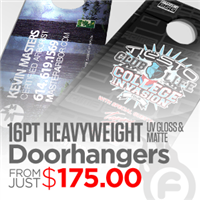 16pt Doorhangers