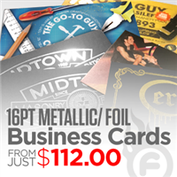 16pt Metallic Foil BC's